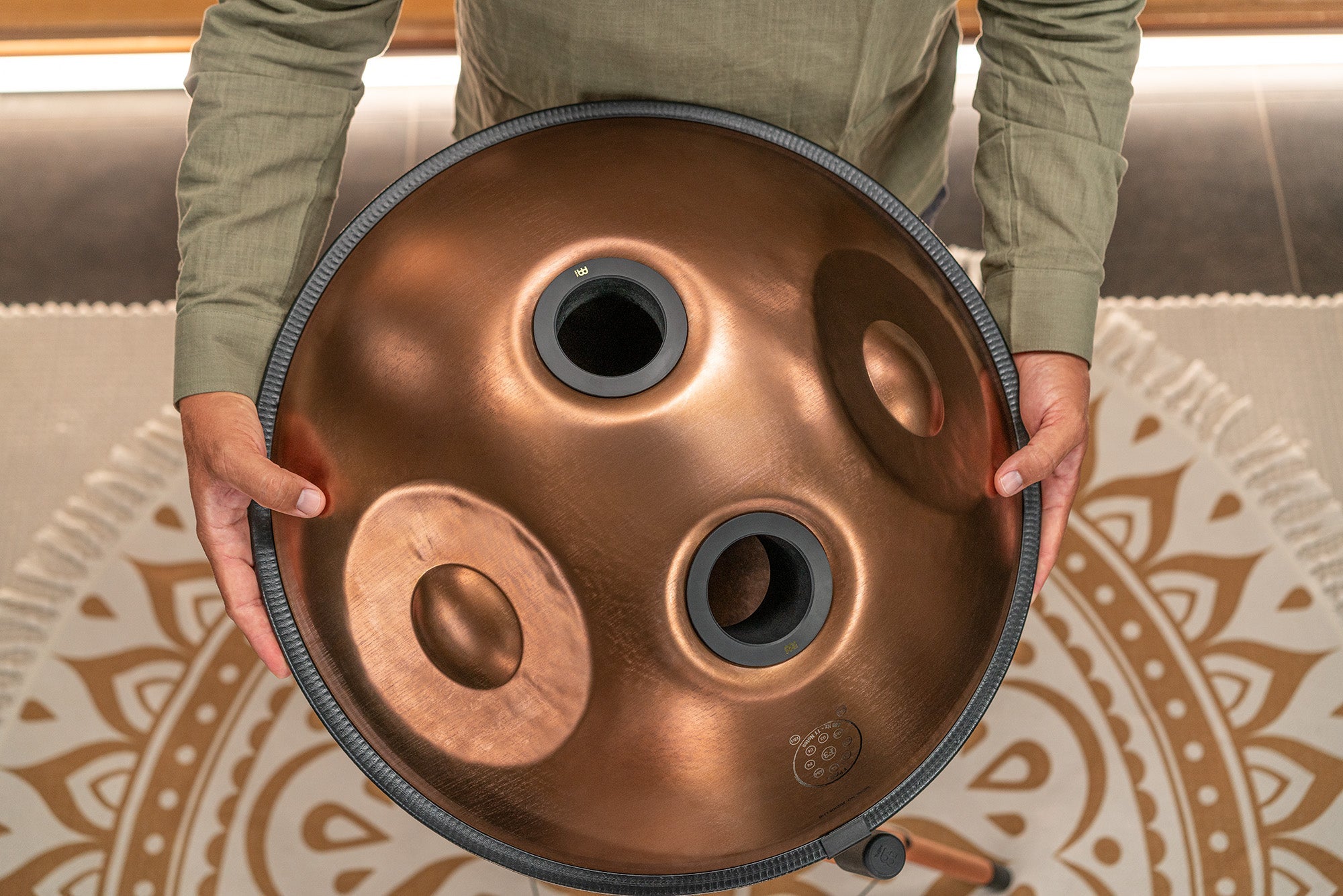 Sensory Handpan, F Pygmy, 11 Notes, Vintage Copper | | Wiccan Center