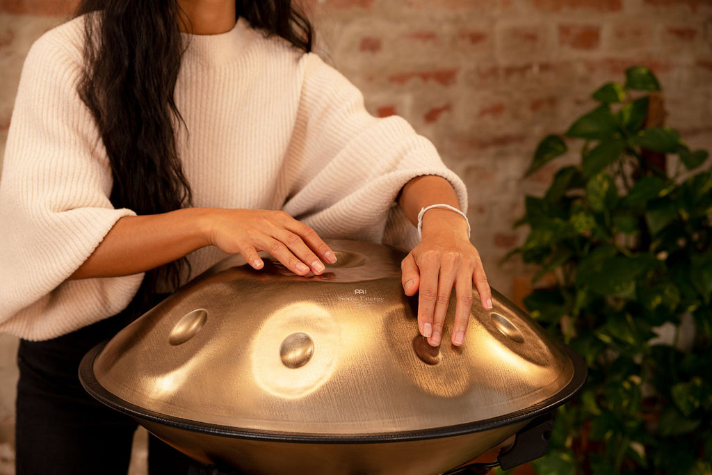 Sensory Handpan, D Kurd, 9 Notes, Vintage Gold | | Wiccan Center