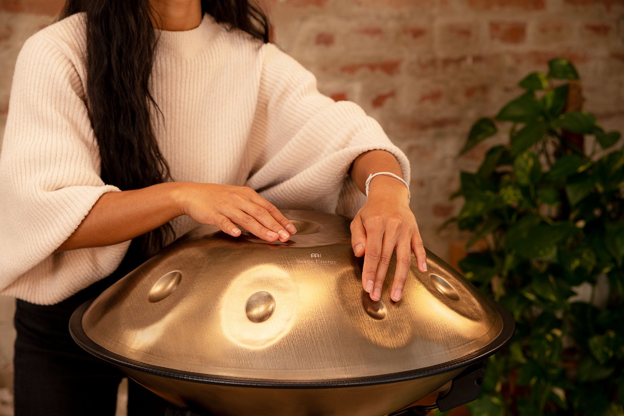 Sensory Handpan, D Amara, 9 Notes, Vintage Gold | | Wiccan Center