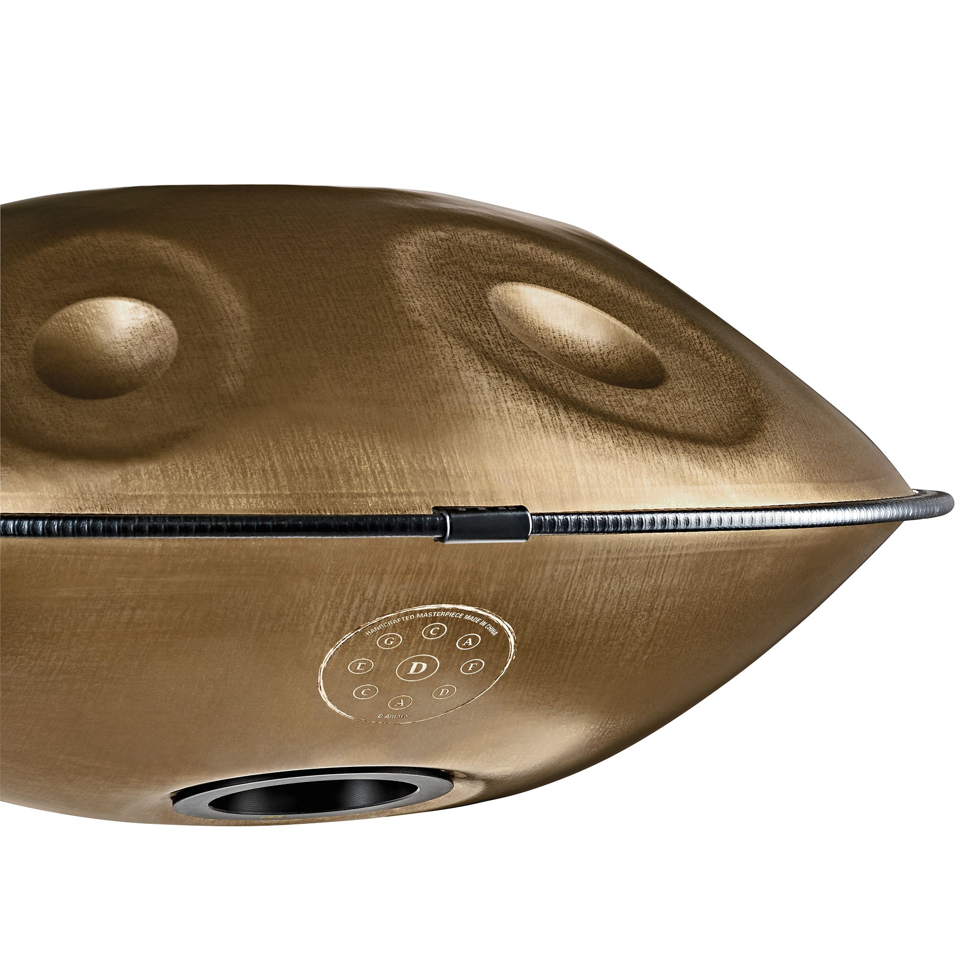 Sensory Handpan, D Amara, 9 Notes, Vintage Gold | | Wiccan Center