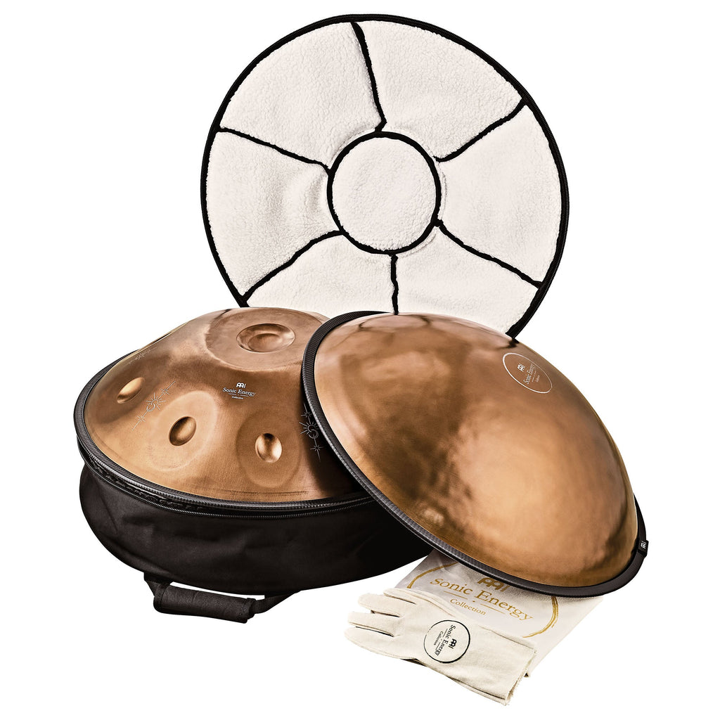 Sensory Handpan, BB2 Amara, 9 Notes, Vintage Copper, Engraved Design | | Wiccan Center