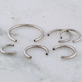 10G Steel Horseshoe Post - Internally Threaded | Body Jewelry | Wiccan Center