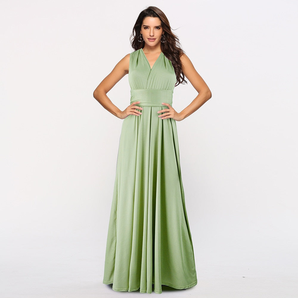 Sexy Women Multiway Wrap Convertible Boho Maxi Club Red Dress Bandage Long Dress | Dresses | Wiccan Center