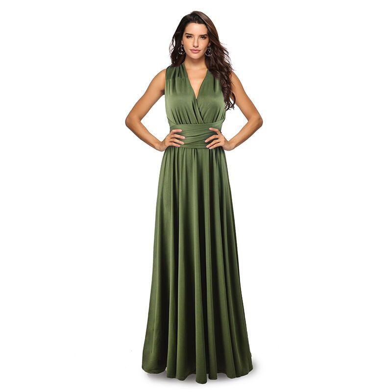 Sexy Women Multiway Wrap Convertible Boho Maxi Club Red Dress Bandage Long Dress | Dresses | Wiccan Center