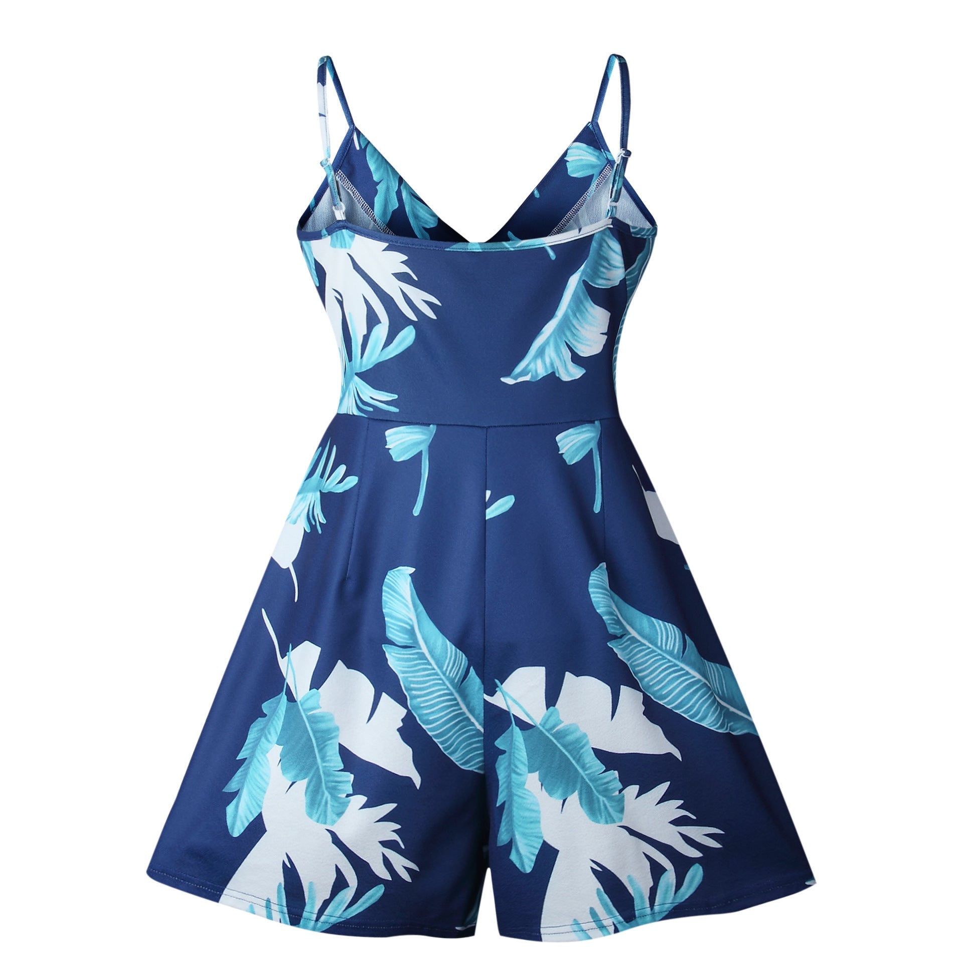 Floral Print Ruffles Strapless Rompers Summer Pleated Chest Wrapped Playsuits Womens Jumpsuit | Jumpsuit | Wiccan Center