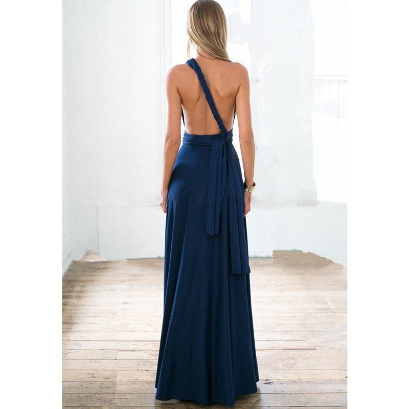 Sexy Women Multiway Wrap Convertible Boho Maxi Club Red Dress Bandage Long Dress | Dresses | Wiccan Center