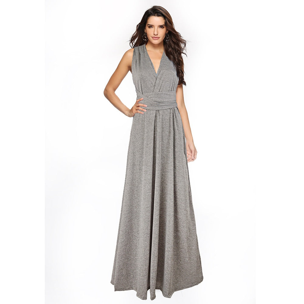 Sexy Women Multiway Wrap Convertible Boho Maxi Club Red Dress Bandage Long Dress | Dresses | Wiccan Center