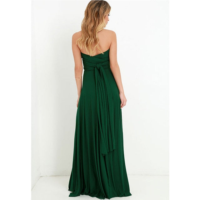 Sexy Women Multiway Wrap Convertible Boho Maxi Club Red Dress Bandage Long Dress | Dresses | Wiccan Center
