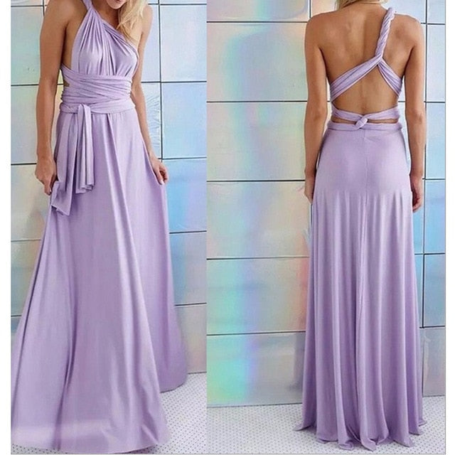 Sexy Women Multiway Wrap Convertible Boho Maxi Club Red Dress Bandage Long Dress | Dresses | Wiccan Center