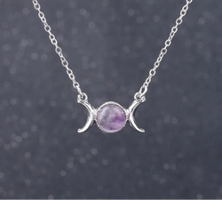 Triple Moon Crystal Necklaces | necklace | Wiccan Center