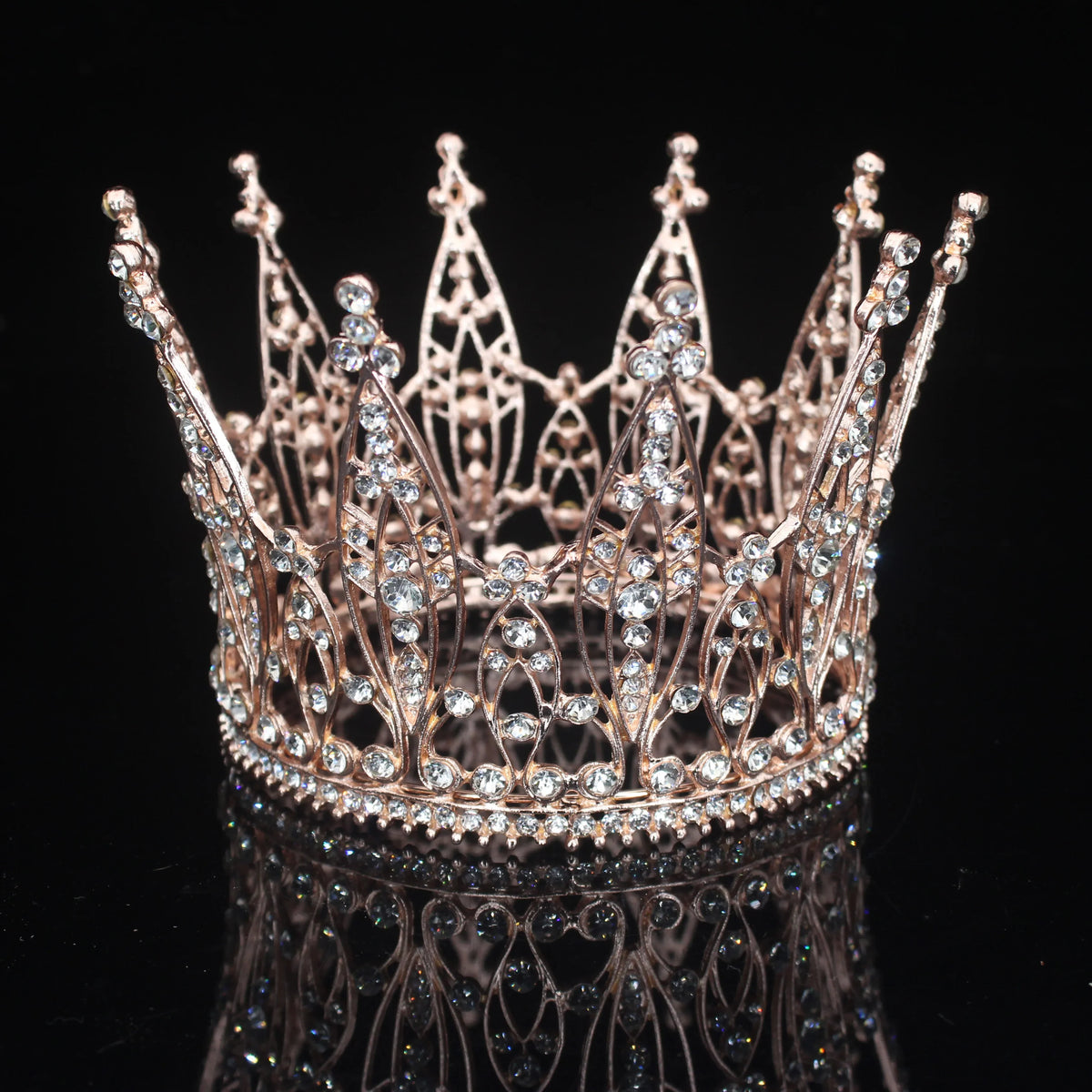 Bridal Rhinestone Tiara Crown for Weddings, Prom & Pageants