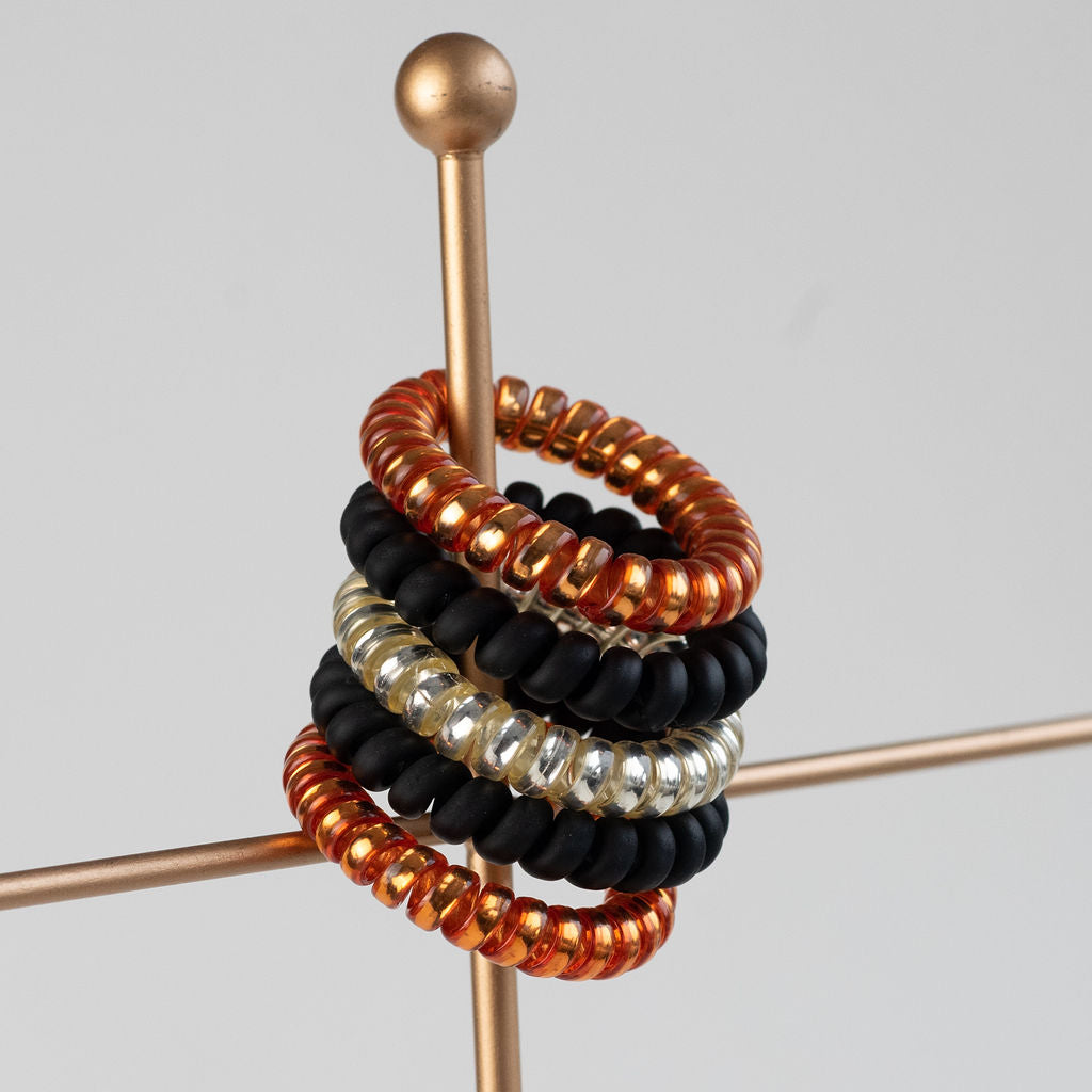 Large Hair Coil Set in Black and Orange | Hair Accessories | Wiccan Center