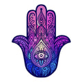 Hamsa Hand Color Sticker 4" x 3.25" | Decal | Wiccan Center