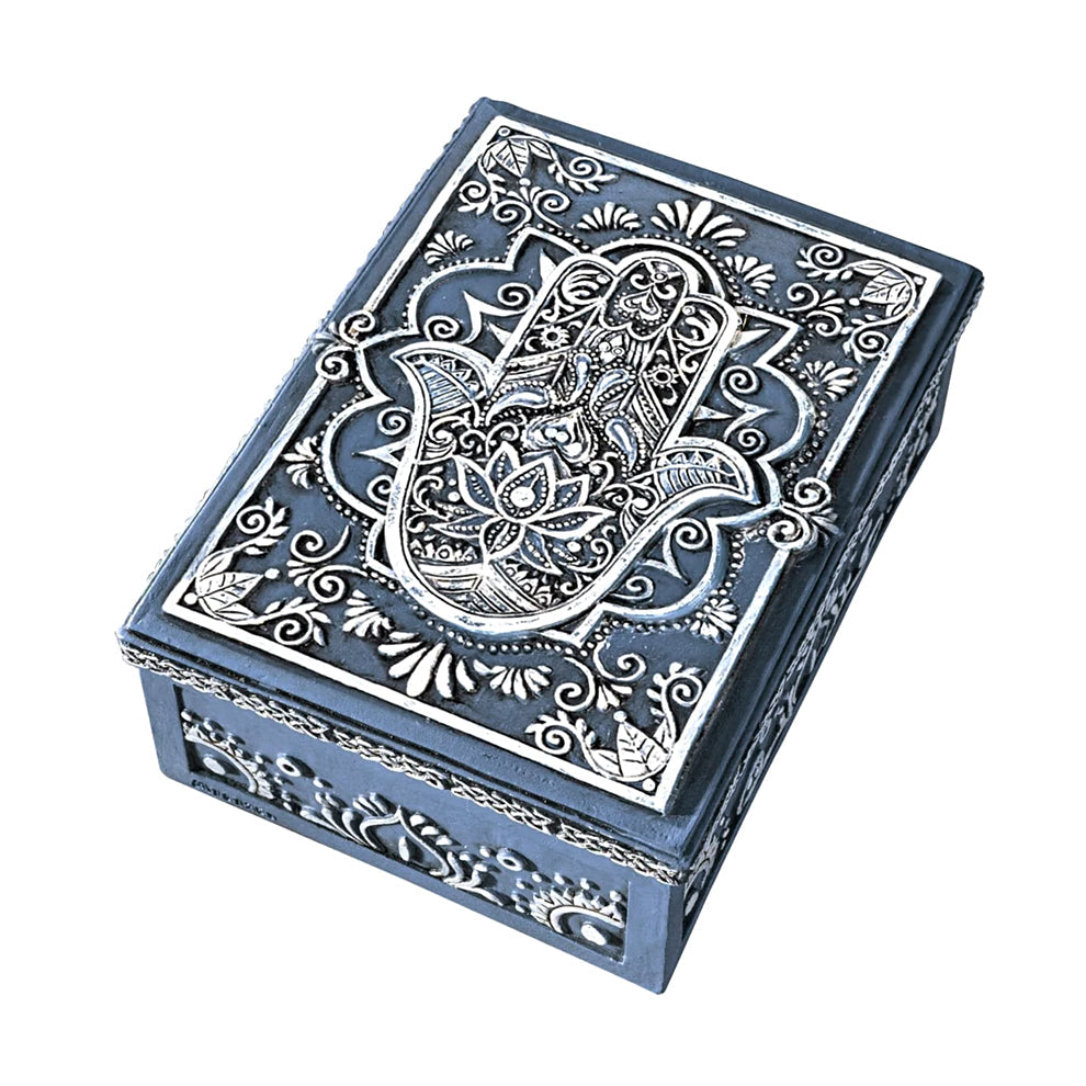 Hamsa Tarot Box | Wood Box | Wiccan Center