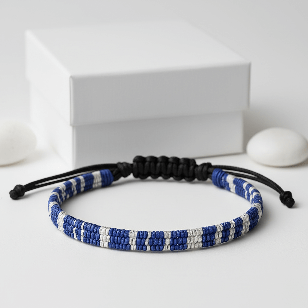 Hand-Woven Bohemian Adjustable Bracelet | Waterproof Woven Cord Jewelry | Christmas & Everyday Wear