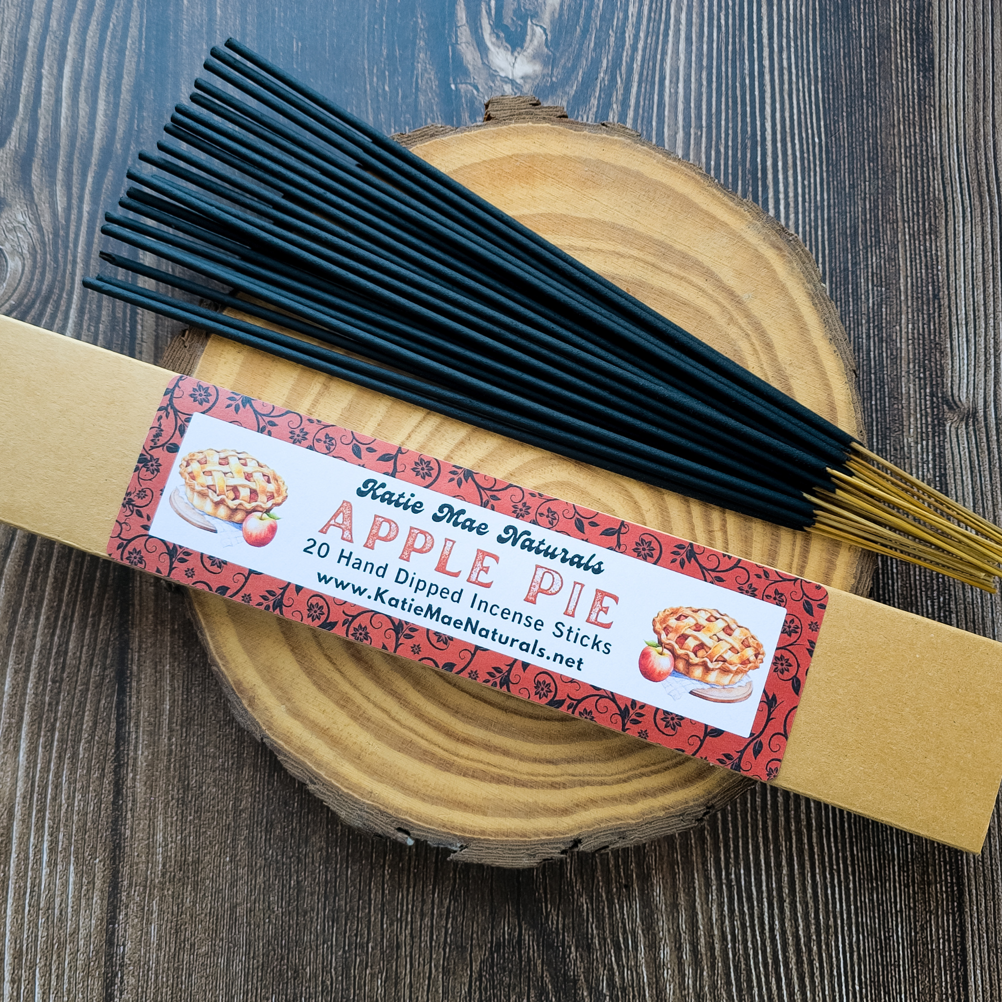 Apple Pie Incense Sticks – Hand Dipped Warm Spiced Bakery Incense