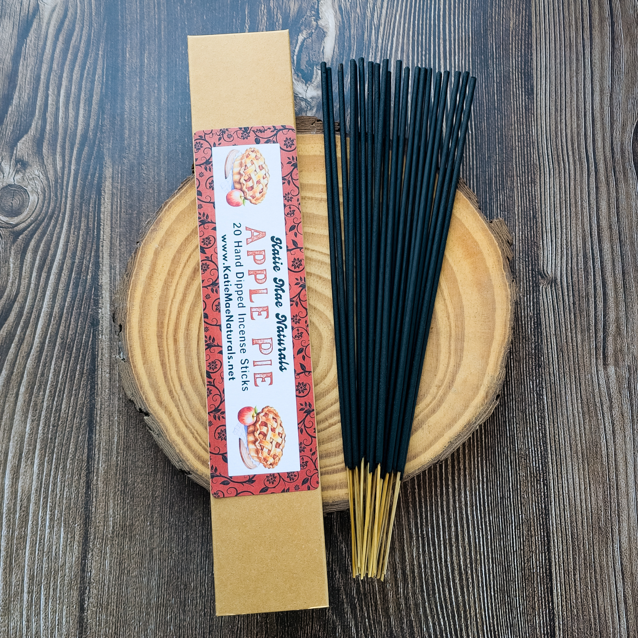 Apple Pie Incense Sticks – Hand Dipped Warm Spiced Bakery Incense