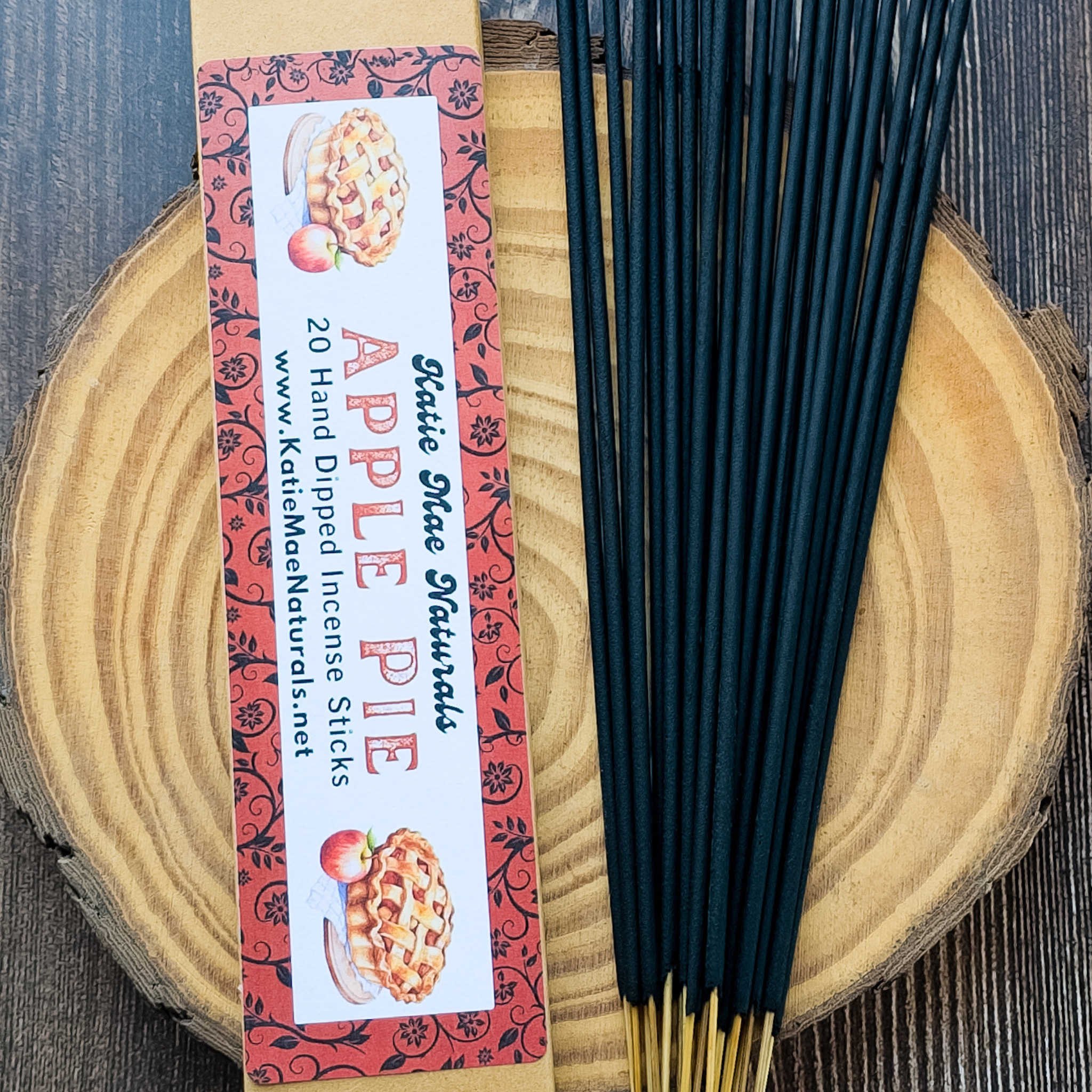 Apple Pie Incense Sticks – Hand Dipped Warm Spiced Bakery Incense