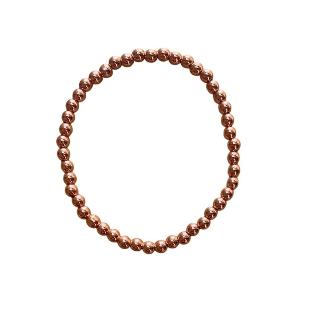 Hematite Bracelet 4 mm Smooth Round Beads – Classic Elegance and Grounding Energy | Bracelets | Wiccan Center