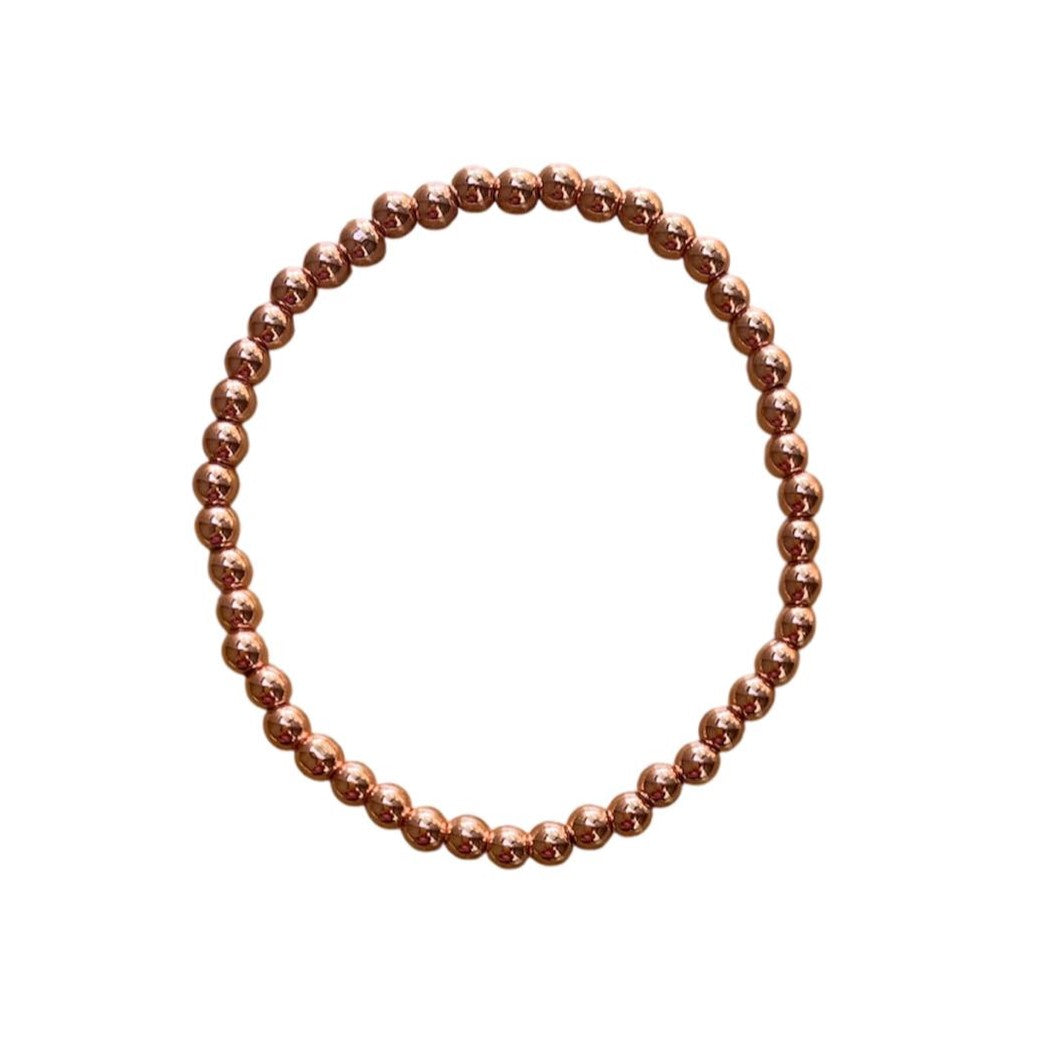 Hematite Bracelet 4 mm Smooth Round Beads – Classic Elegance and Grounding Energy | Bracelets | Wiccan Center