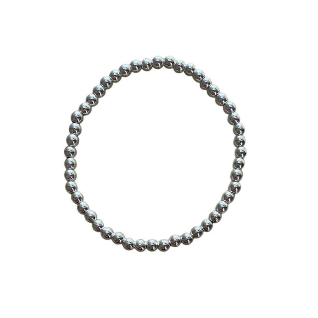 Hematite Bracelet 4 mm Smooth Round Beads – Classic Elegance and Grounding Energy | Bracelets | Wiccan Center