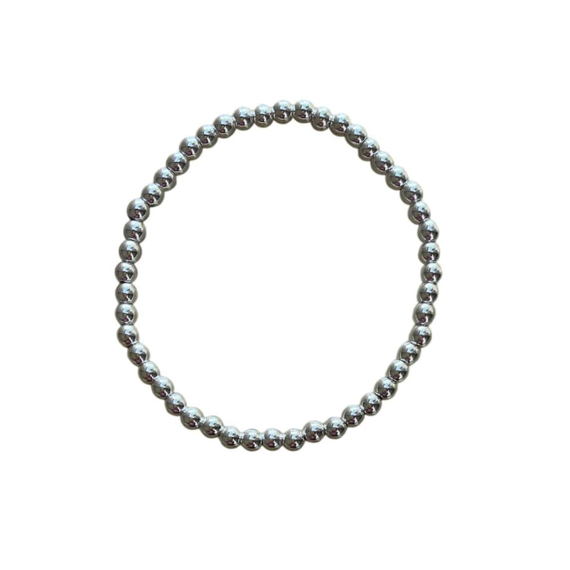 Hematite Bracelet 4 mm Smooth Round Beads – Classic Elegance and Grounding Energy | Bracelets | Wiccan Center