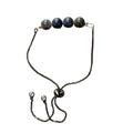 Sapphire Round Beads Bar Bracelet with Adjustable Chain (September) | Bracelets | Wiccan Center