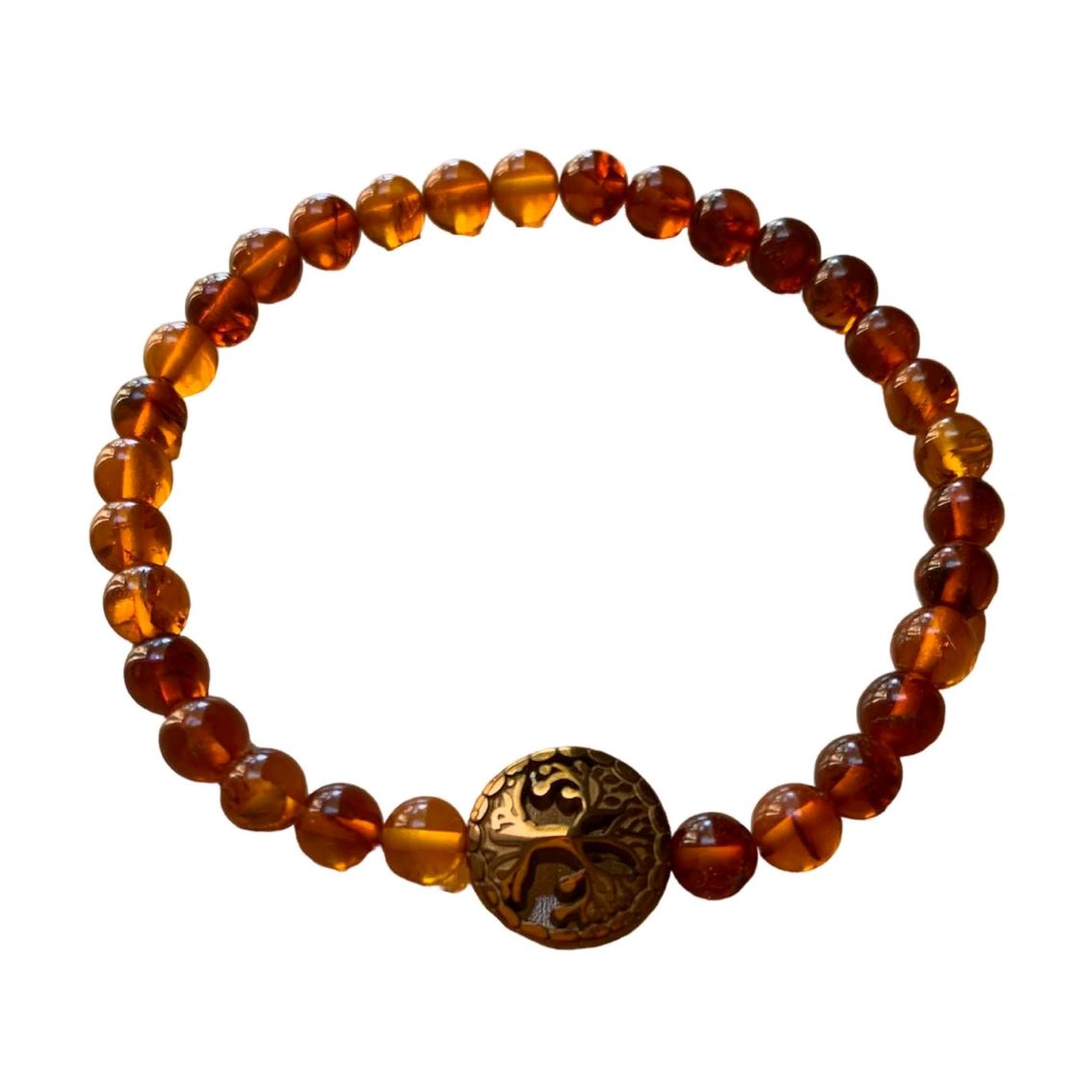 Amber Bracelet 6 mm Round Beads | Bracelets | Wiccan Center