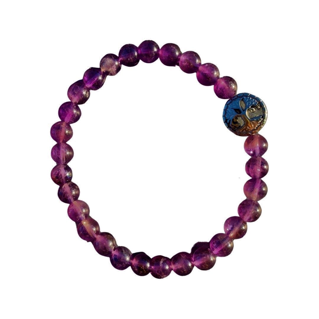 Amethyst Bracelet Round Beads 3 Sizes | Bracelets | Wiccan Center