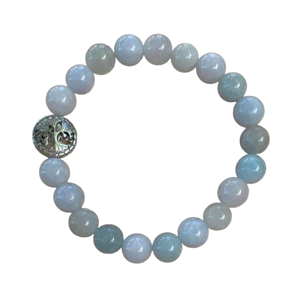 Aquamarine Bracelet 8 mm Round Beads | Bracelets | Wiccan Center