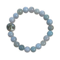 Aquamarine Bracelet 8 mm Round Beads | Bracelets | Wiccan Center
