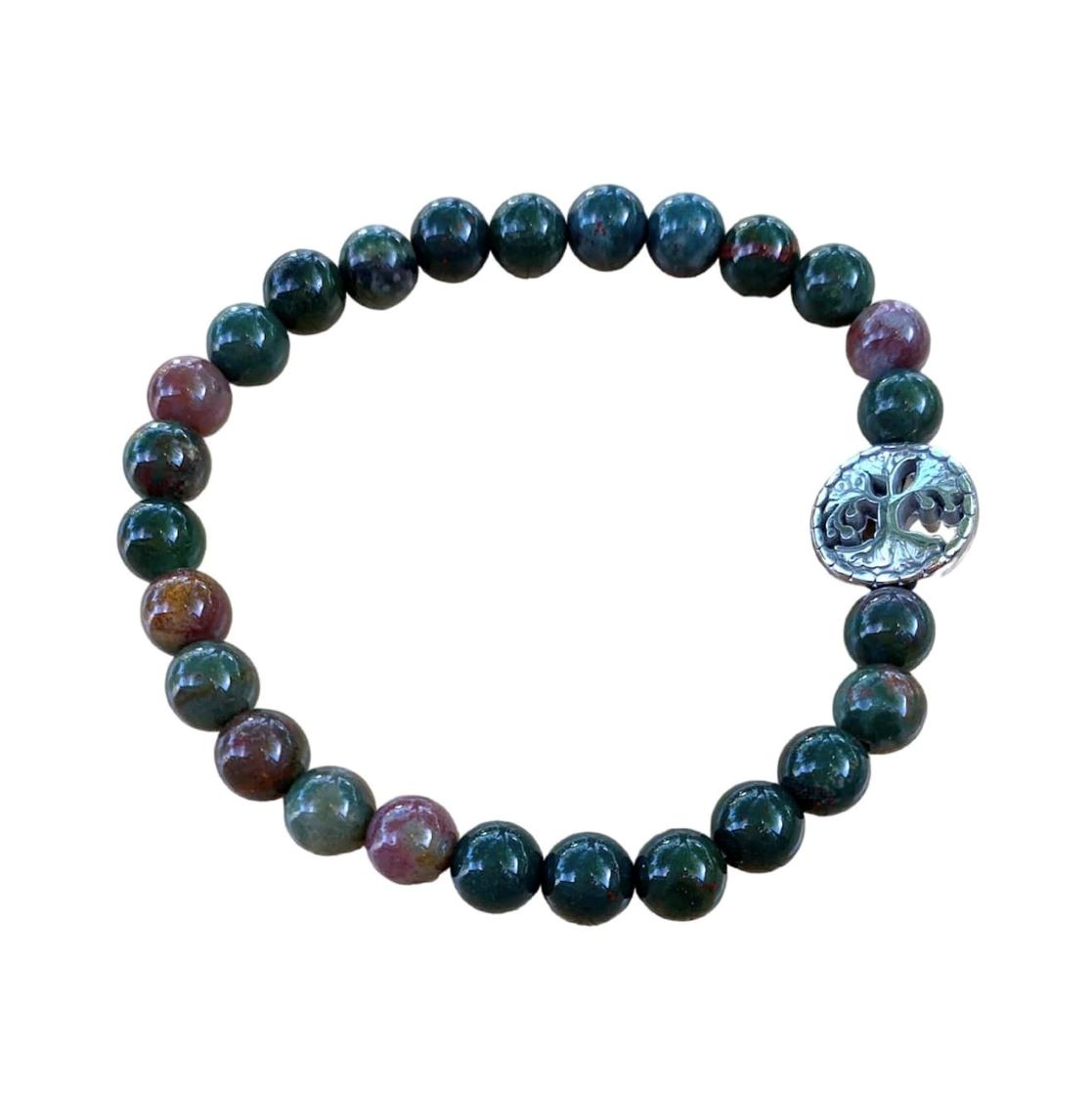 Bloodstone (Indian) Bracelet – Courage and Healing in a 6mm Design | Bracelets | Wiccan Center