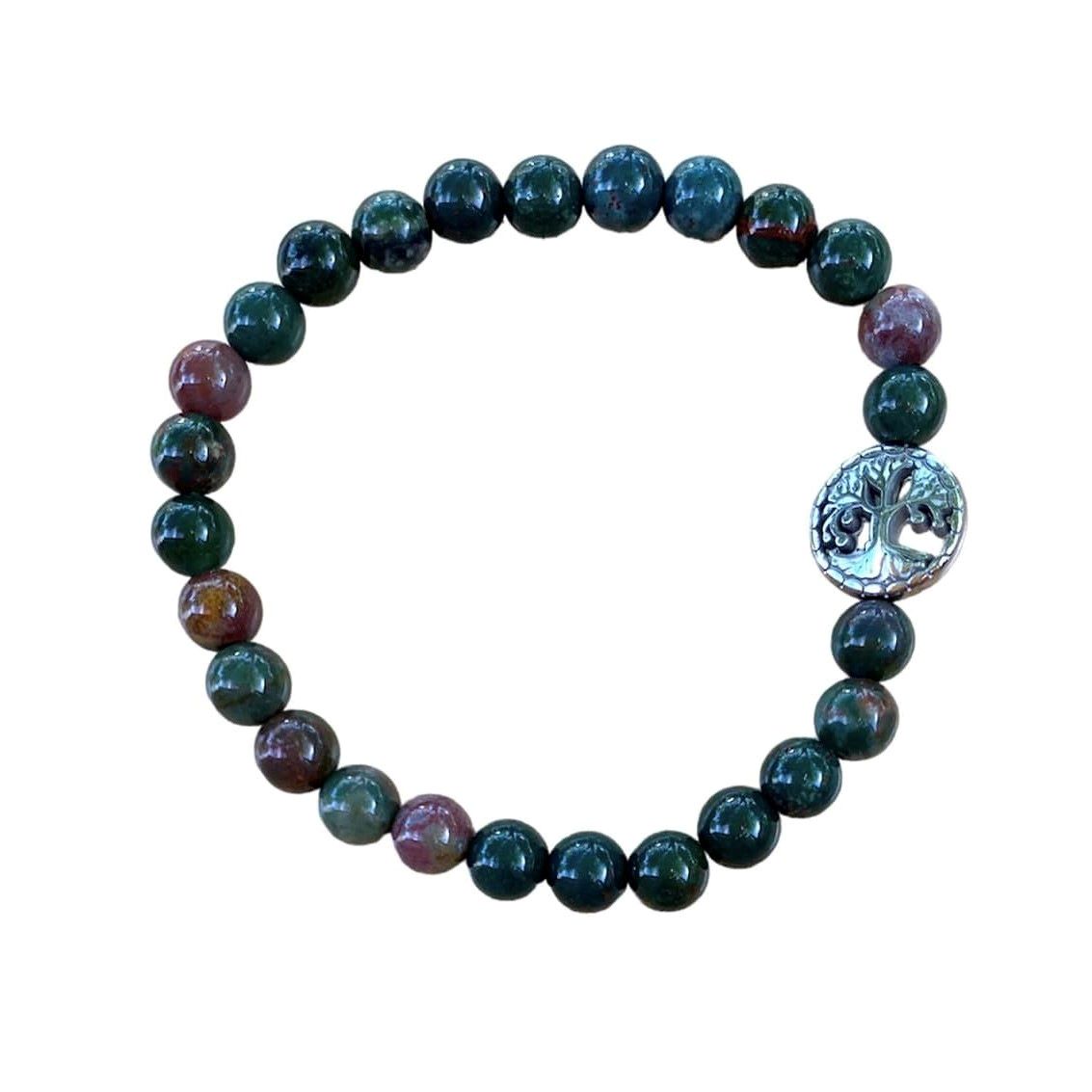 Bloodstone (Indian) Bracelet – Courage and Healing in a 6mm Design | Bracelets | Wiccan Center