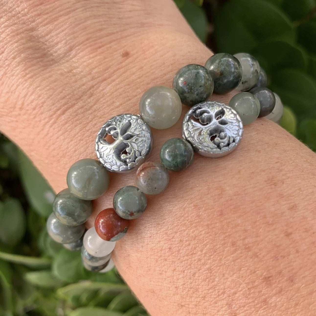 Bloodstone (African) Bracelet – Grounding Energy in 6mm or 8mm Beads | Bracelets | Wiccan Center