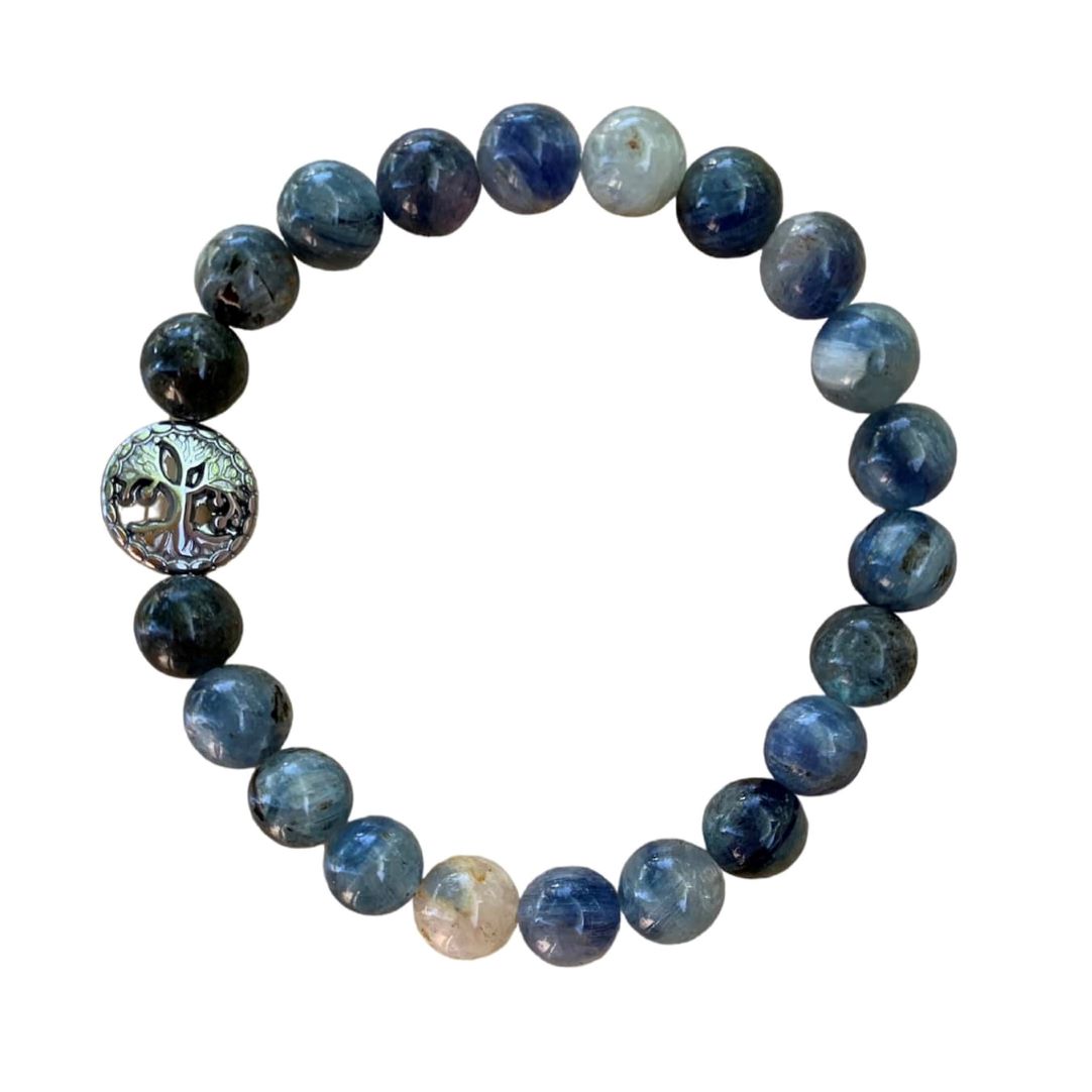 Blue Kyanite Bracelet Round 8mm Beads | Bracelets | Wiccan Center