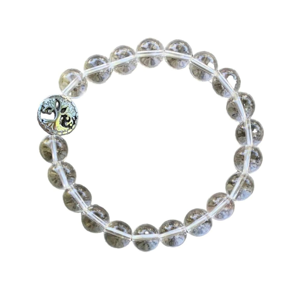 Clear Quartz Bracelet 8 mm Round Beads | | Wiccan Center