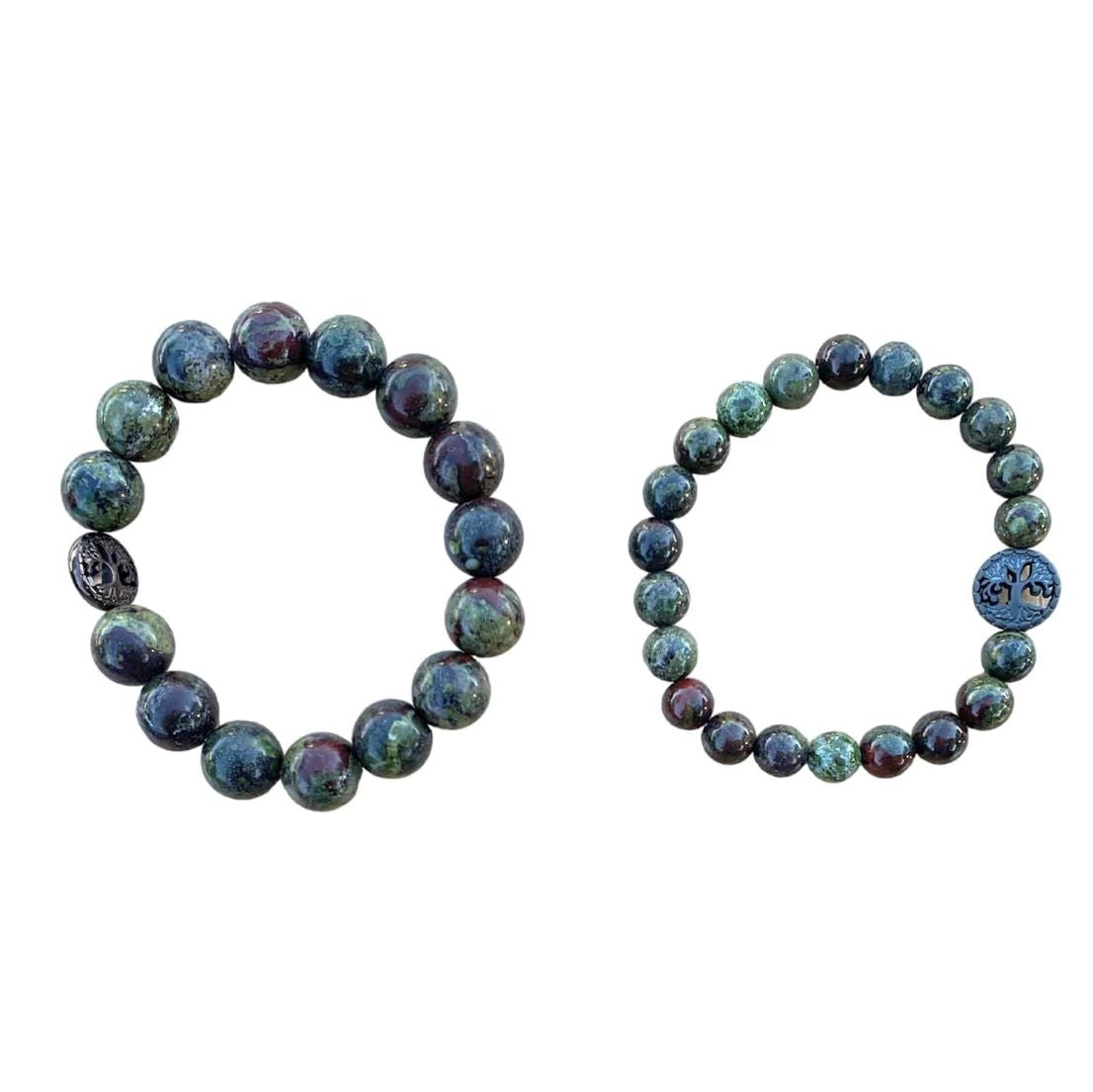 Dragon Blood Jasper Bracelet Round Beads 2 Sizes | | Wiccan Center