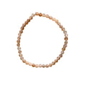 Sunstone Bracelet 4 mm Faceted Round Beads – Radiance and Joyful Energy | Bracelets | Wiccan Center