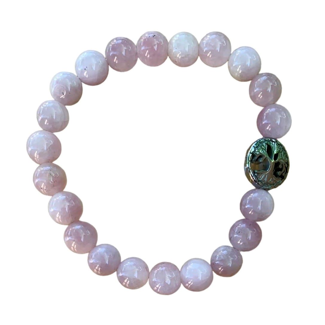 Kunzite (Brazil) Bracelet 8 mm Round Beads | Bracelets | Wiccan Center