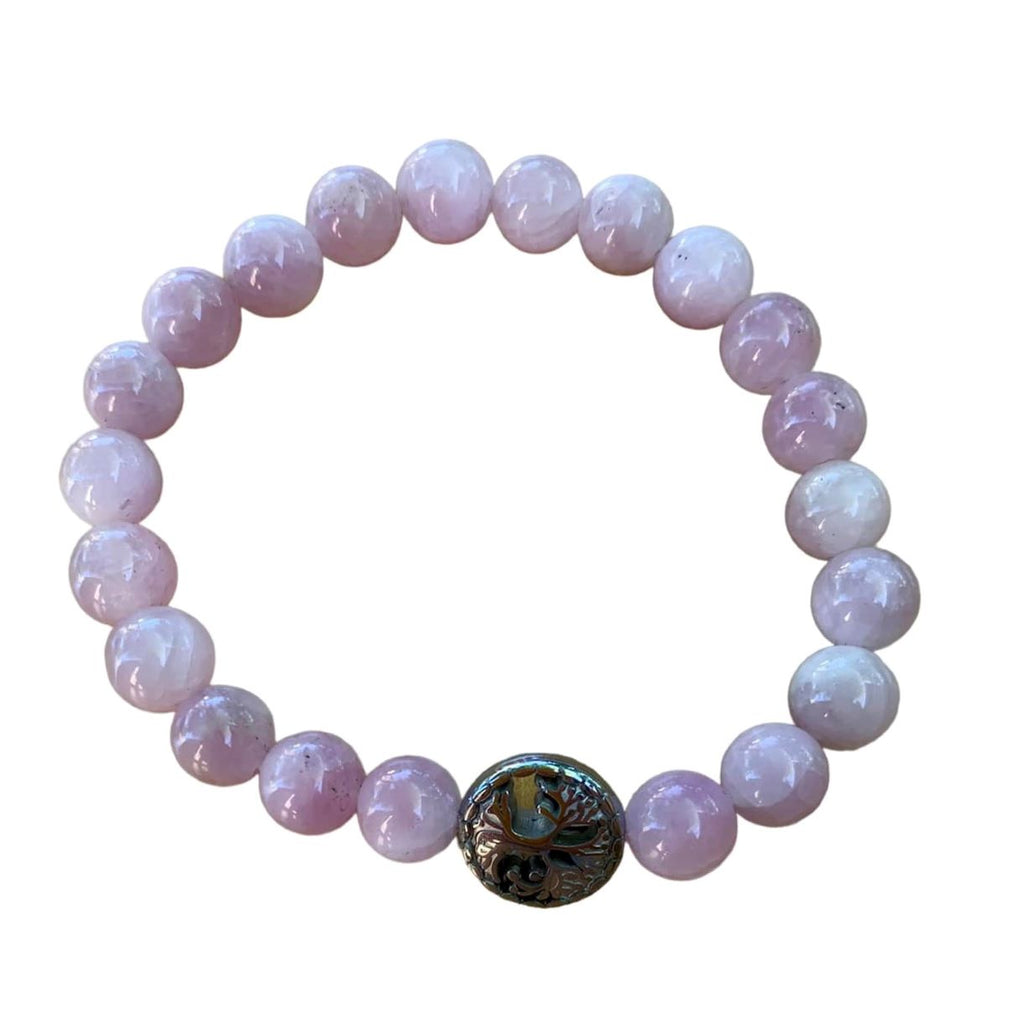 Kunzite (Brazil) Bracelet 8 mm Round Beads | Bracelets | Wiccan Center