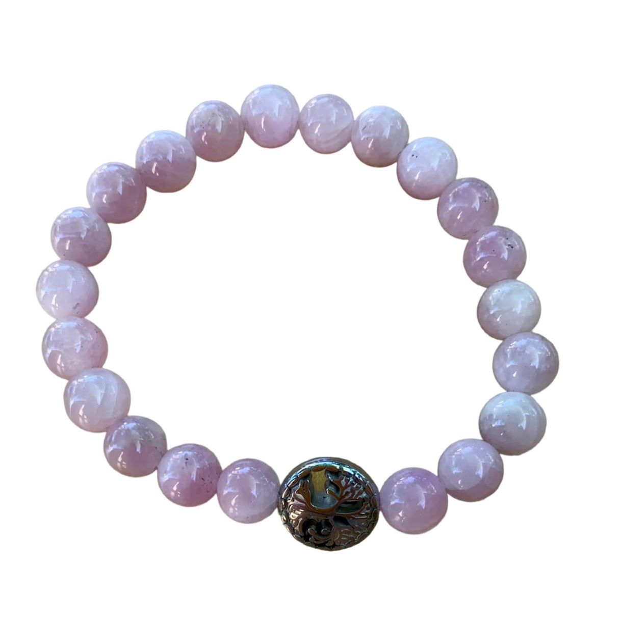 Kunzite (Brazil) Bracelet 8 mm Round Beads | Bracelets | Wiccan Center