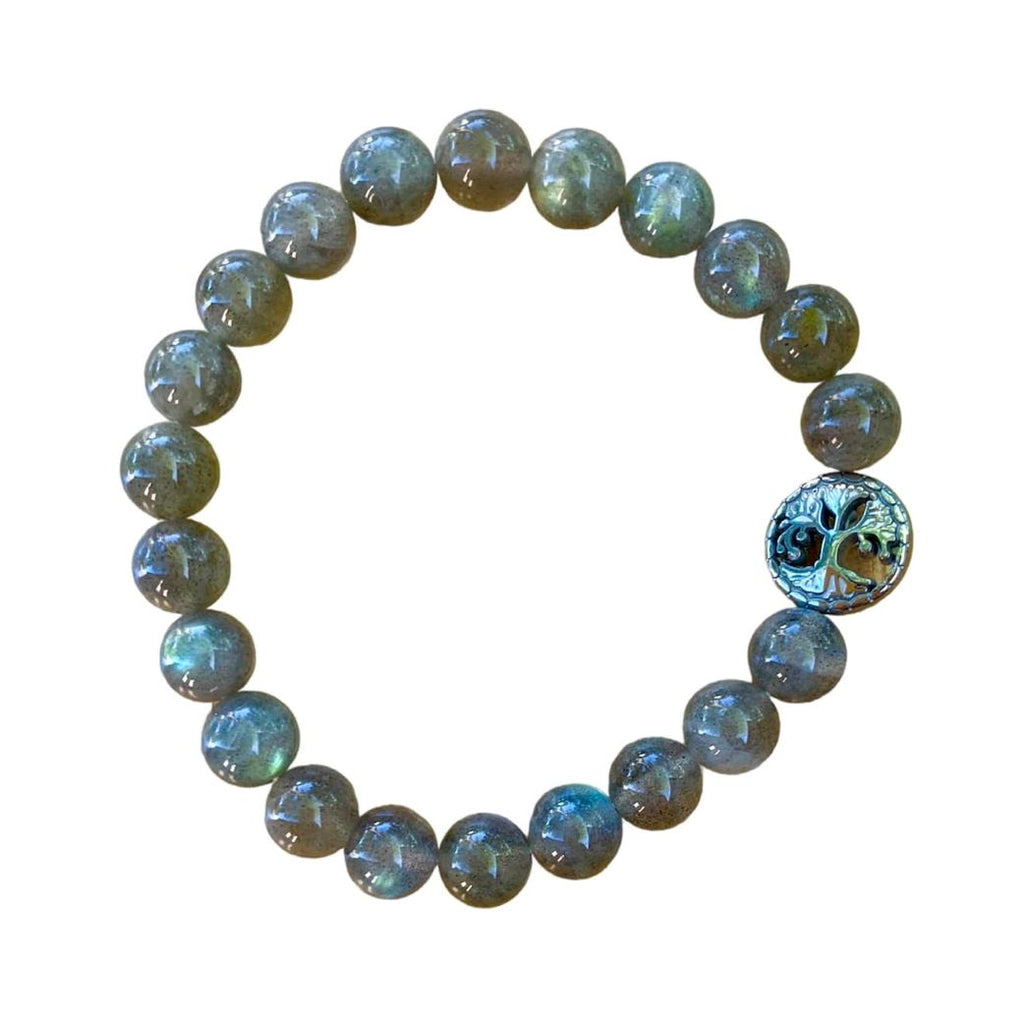 Labradorite Bracelet 8 mm Round Beads | | Wiccan Center