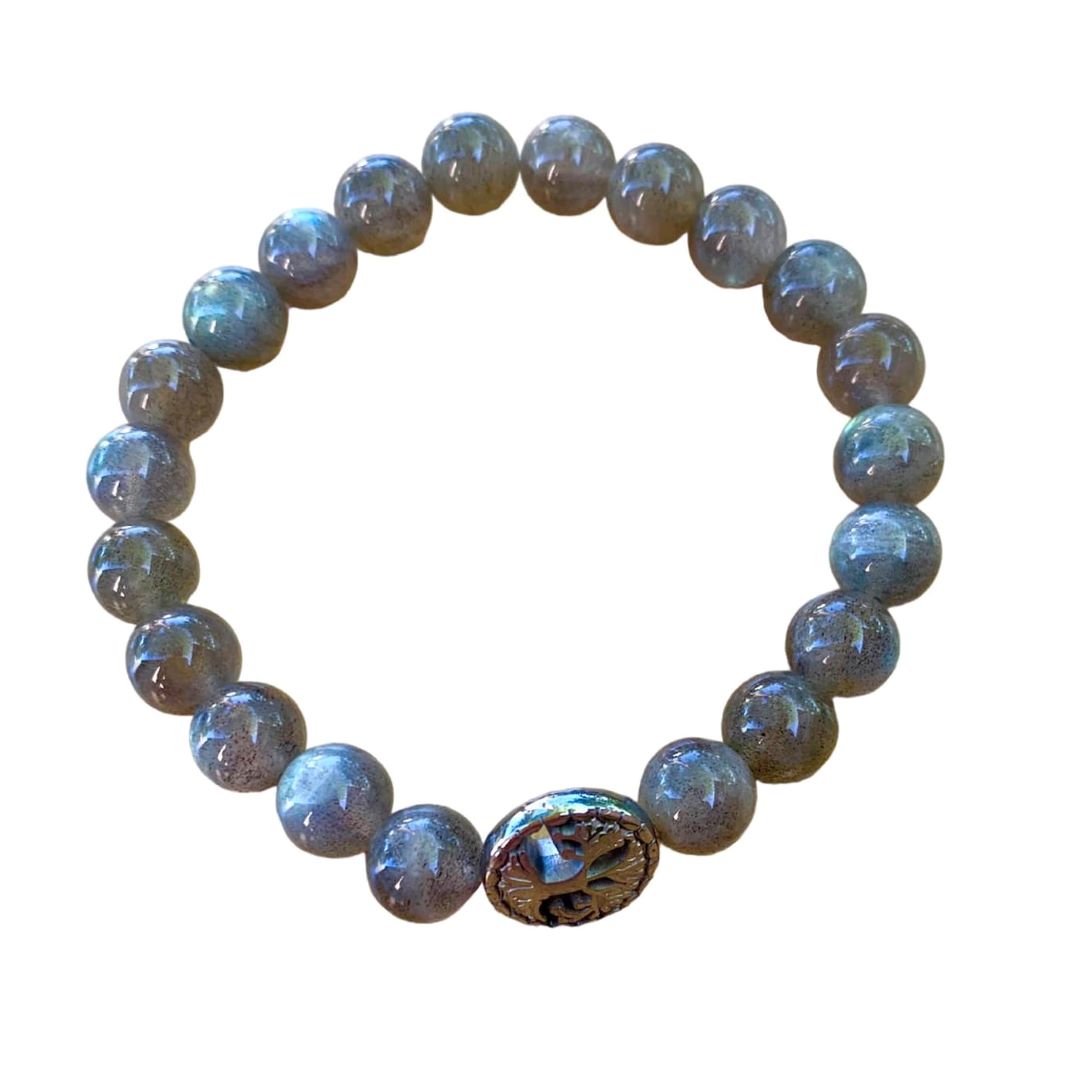 Labradorite Bracelet 8 mm Round Beads | | Wiccan Center