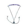 Lavender Amethyst Bracelet Faceted Round Beads with Adjustable Chain (February) | Bracelets | Wiccan Center