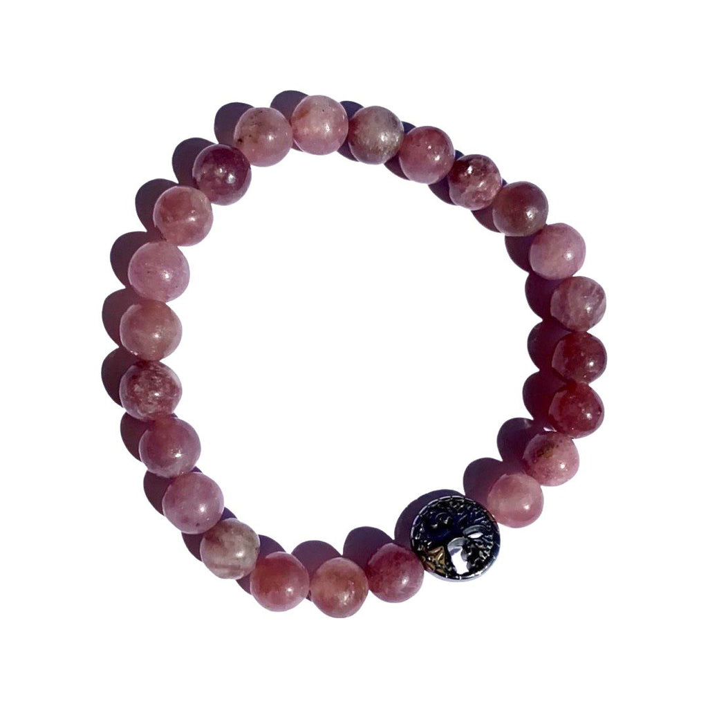 Lepidolite Bracelet 8 mm Round Beads | Bracelets | Wiccan Center