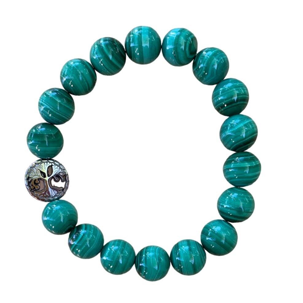 Malachite Bracelet Round Beads 3 Sizes | | Wiccan Center