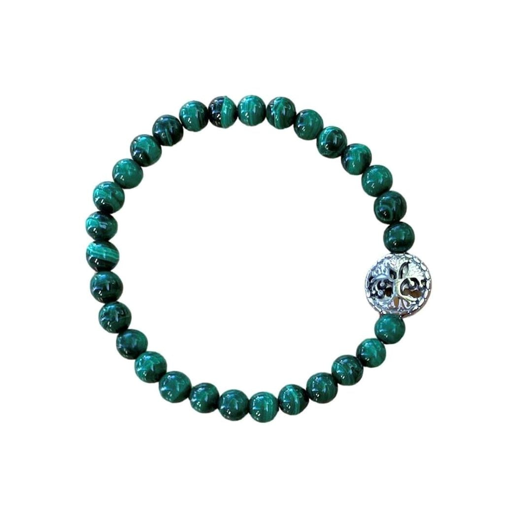 Malachite Bracelet Round Beads 3 Sizes | | Wiccan Center