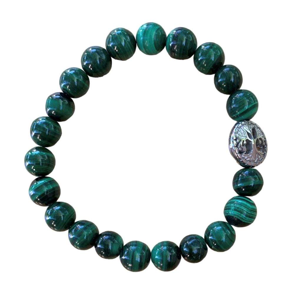 Malachite Bracelet Round Beads 3 Sizes | | Wiccan Center