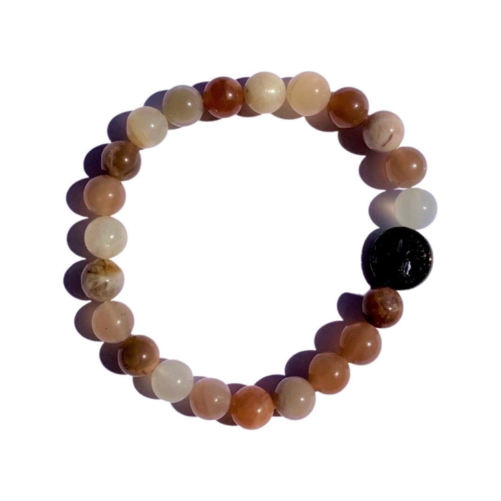 Moonstone Bracelet 8 mm Round Beads | | Wiccan Center