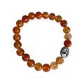 Orange Carnelian Bracelet 8 mm Round Beads | | Wiccan Center
